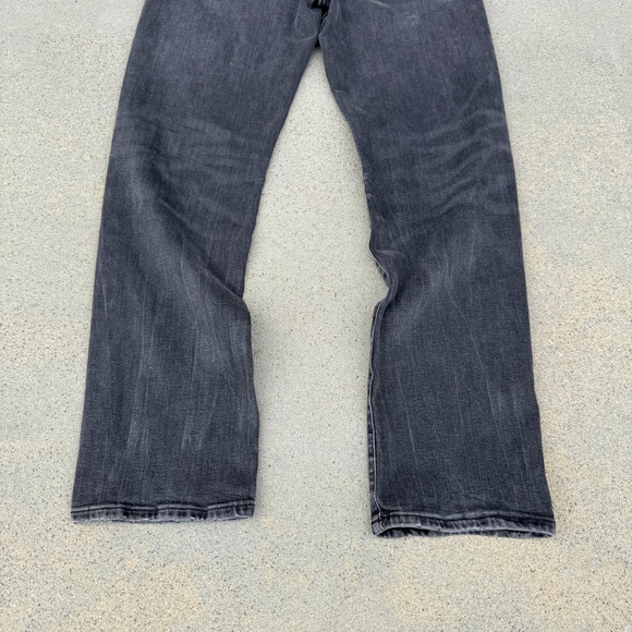 American Eagle Jeans Men Black 33x32 Straight Next Level Flex Stretch Denim - Picture 8 of 11